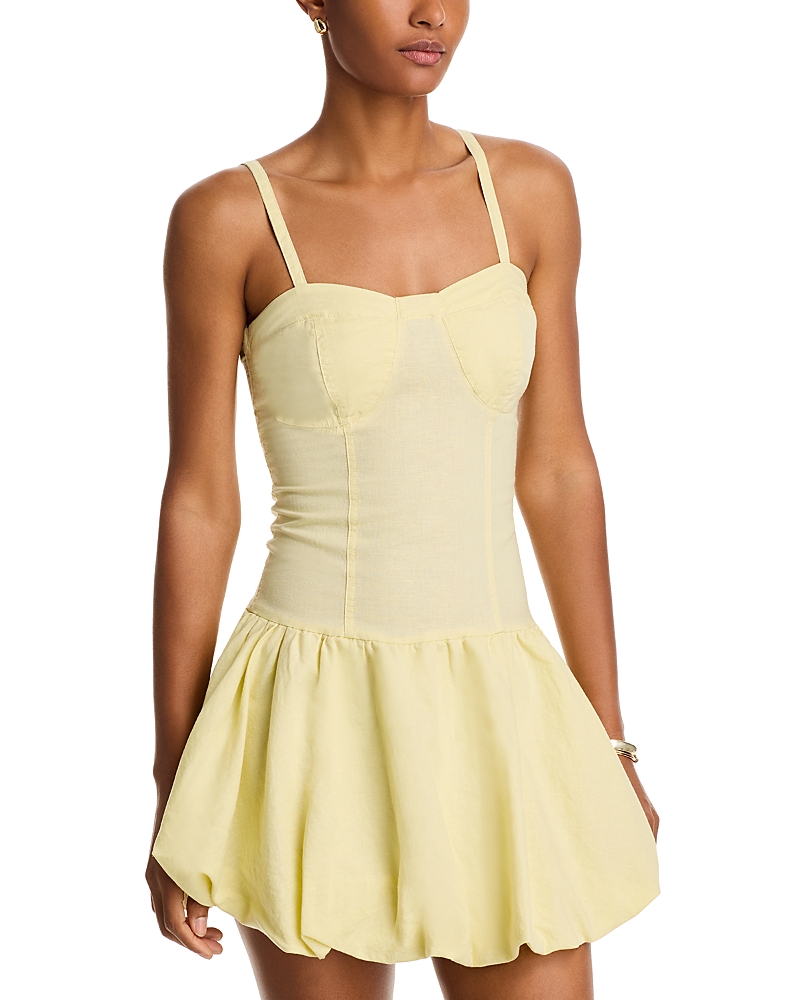 BLANKNYC LINEN BLEND BUBBLE DRESS