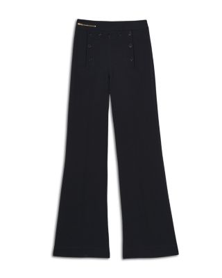 Sidney Wide Leg Button Detail Trousers