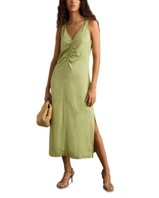 REISS - Petites Pari Ruched Midi Dress