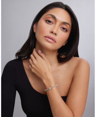 Sterling Silver Bracelet with Caviar Stations