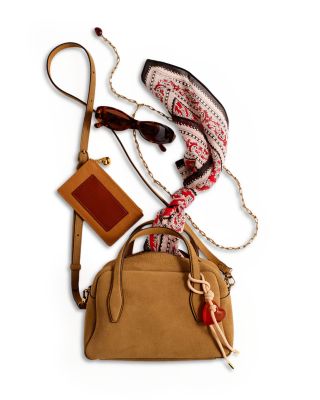 Medium Suede Crossbody Bag