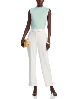 Full Novelty Buckle Wide Leg Pants