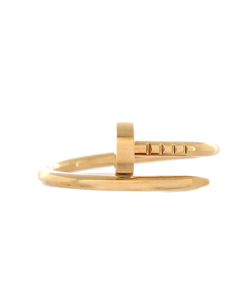 Pre-owned Pre-owned Cartier Cartier Small Juste Un Clou Ring 18k Gold
