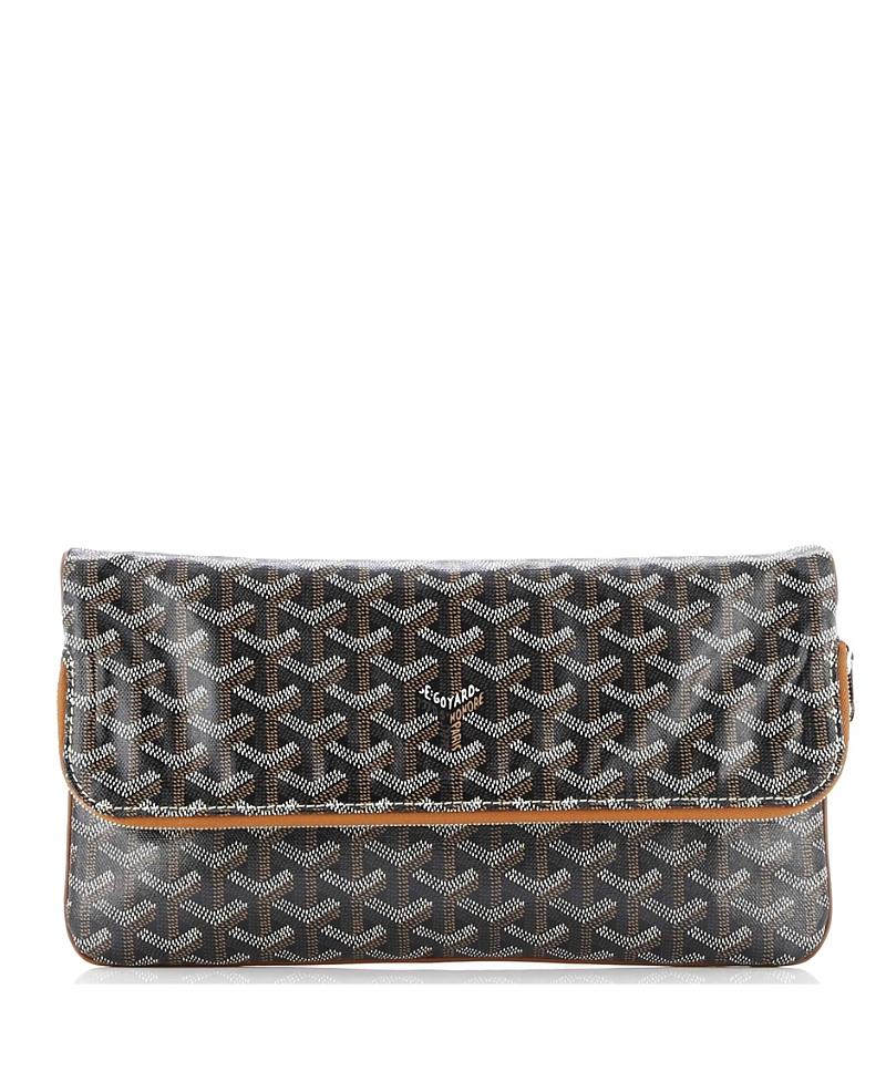 Pre-owned Pre-owned Goyard Goyard Saint Marie Clutch Coated Canvas In Brown