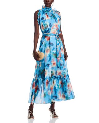 Tiered Floral-Print Dress