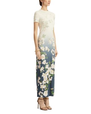 Short Sleeve Cherry Blossom Jersey Dress