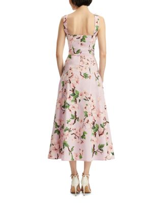 Tank Bow Detail Cherry Blossom Poplin Dress