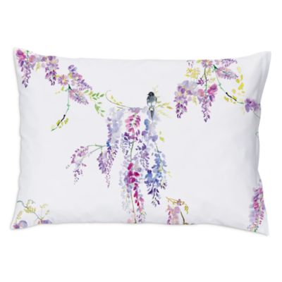 Christian Fischbacher - Purple Rain Floral Sateen Standard Pillowcase