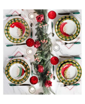Old St. Nick Assorted Dinner Plates, Set of 4