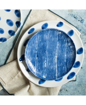 Santorini Striped Dinner Plate
