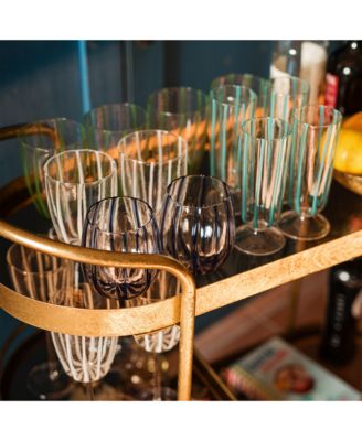 Nuovo Stripe Champagne Glass