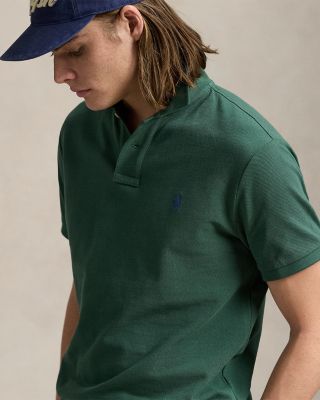 Custom Slim Fit Mesh Polo Shirt