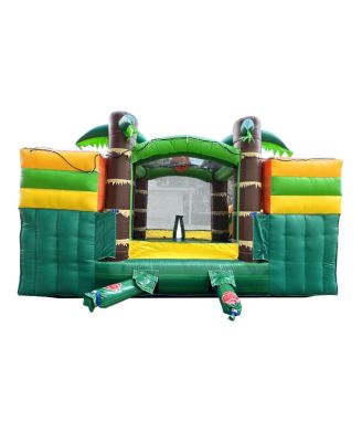  Inflatable and Double Slide Combo Unit Without Blower - Crossover Combo Bouncer, Kids Outdoor Toys, Jumpers for Kids