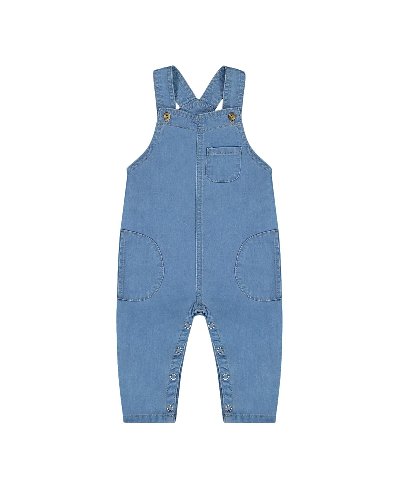Deux Par Deux Boys' Light Soft Denim Overalls - Baby