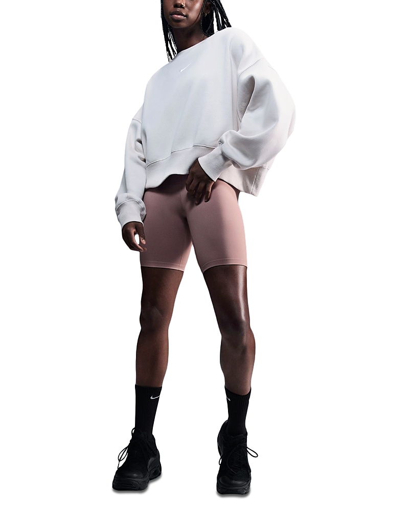 Nike Phoenix Fleece Crewneck Sweatshirt In White