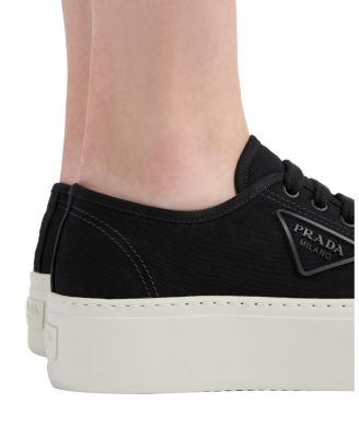 Prada Women's Laced Fabric Sneakers | Bloomingdale's