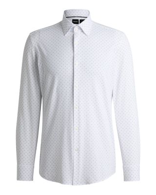 Hank Slim Fit Geo Dress Shirt