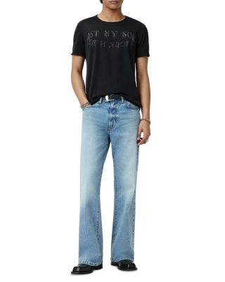 Regular Fit Raw Edge Graphic Tee