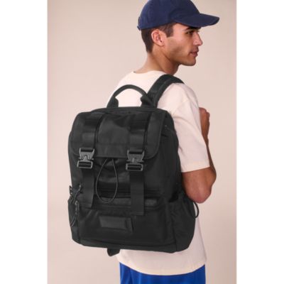 Brooklyn Flap Top Backpack, Onyx