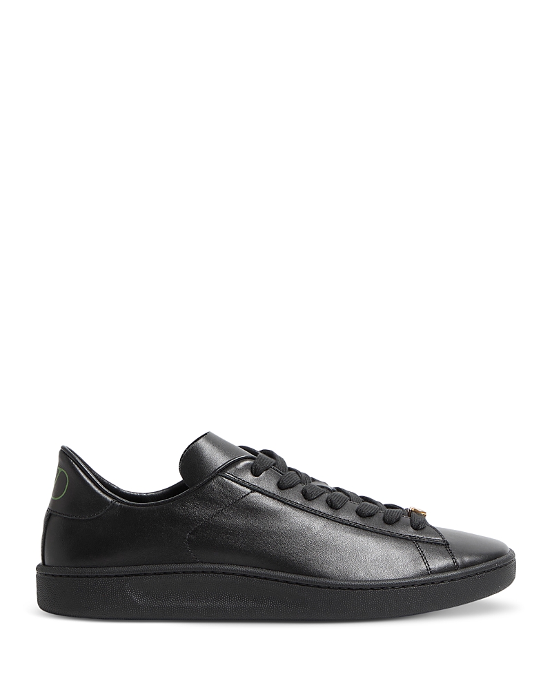 Valentino Royco Signature Brass Vlogo Low-top Sneakers In Blue