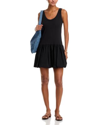 Isla Mixed Media Mini Dress