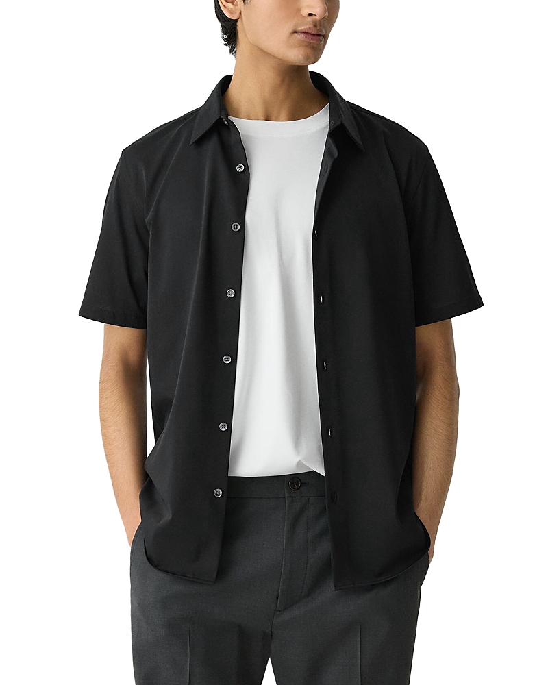 Theory Irving Short-Sleeve Shirt in Structure Knit