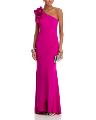 sachin and babi light blue dress Alex Evenings Plus Size Portrait-collar Side-ruched A-line Dress In  Electric Blue main image 0