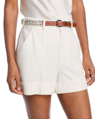 Rhinestone Belt Ester Shorts