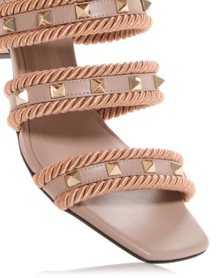 Women&#39;s Rockstud Embellished Slide Sandals