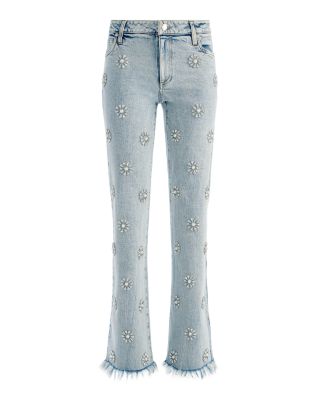 Roxy Embellished Straight Leg Jeans