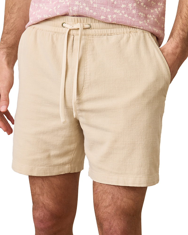 Marine Layer Saturday 6-inch Drawstring Beach Shorts In Neutral