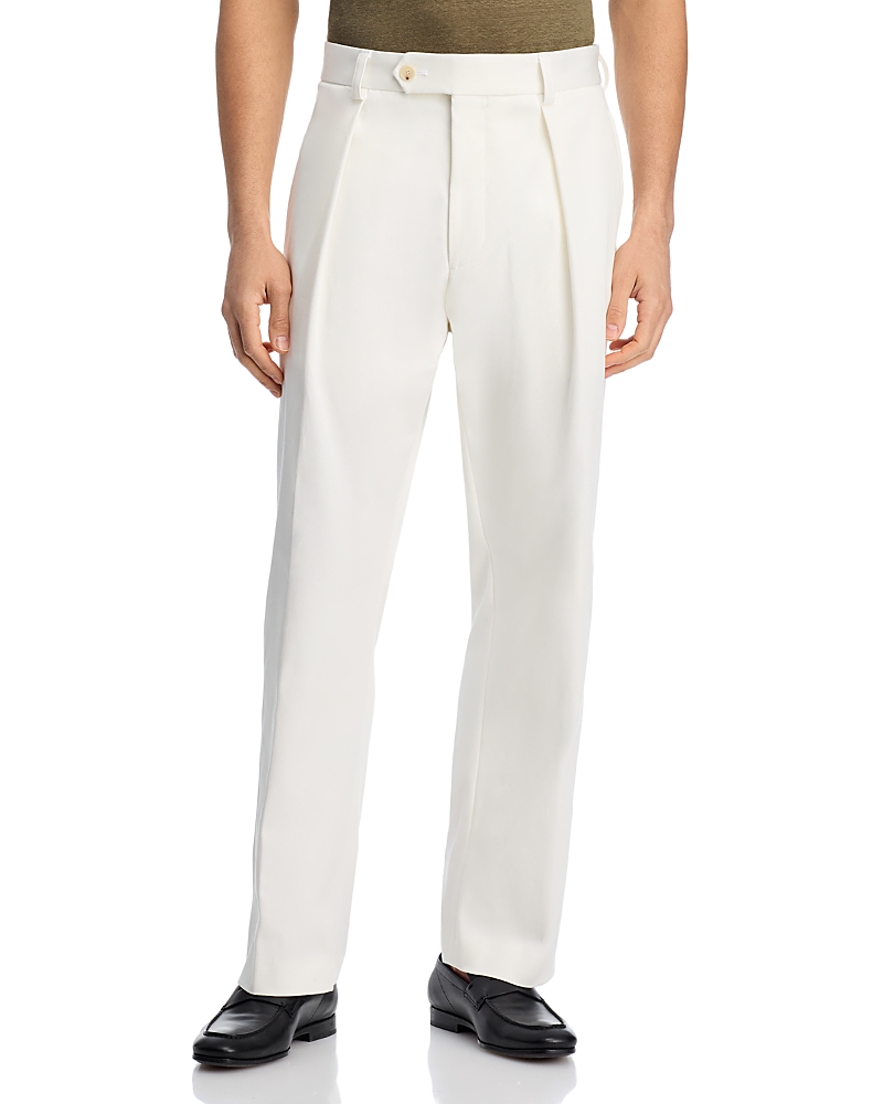 Boss x David Beckham Cinch Waist Trousers in White