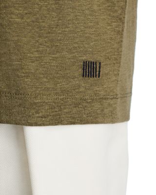 x David Beckham Parris Short Sleeve Linen Polo Shirt