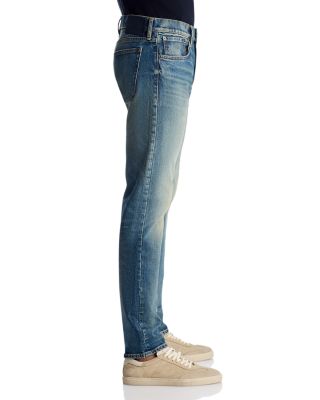 x David Beckham Slim Fit Jeans in Medium Blue