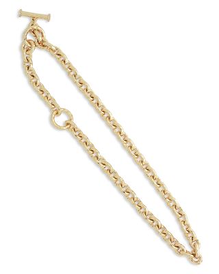 Farrier 18K Yellow Gold Plated Chain Necklace, 16"-18"L