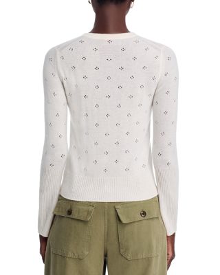 Cashmere Pointelle Cardigan