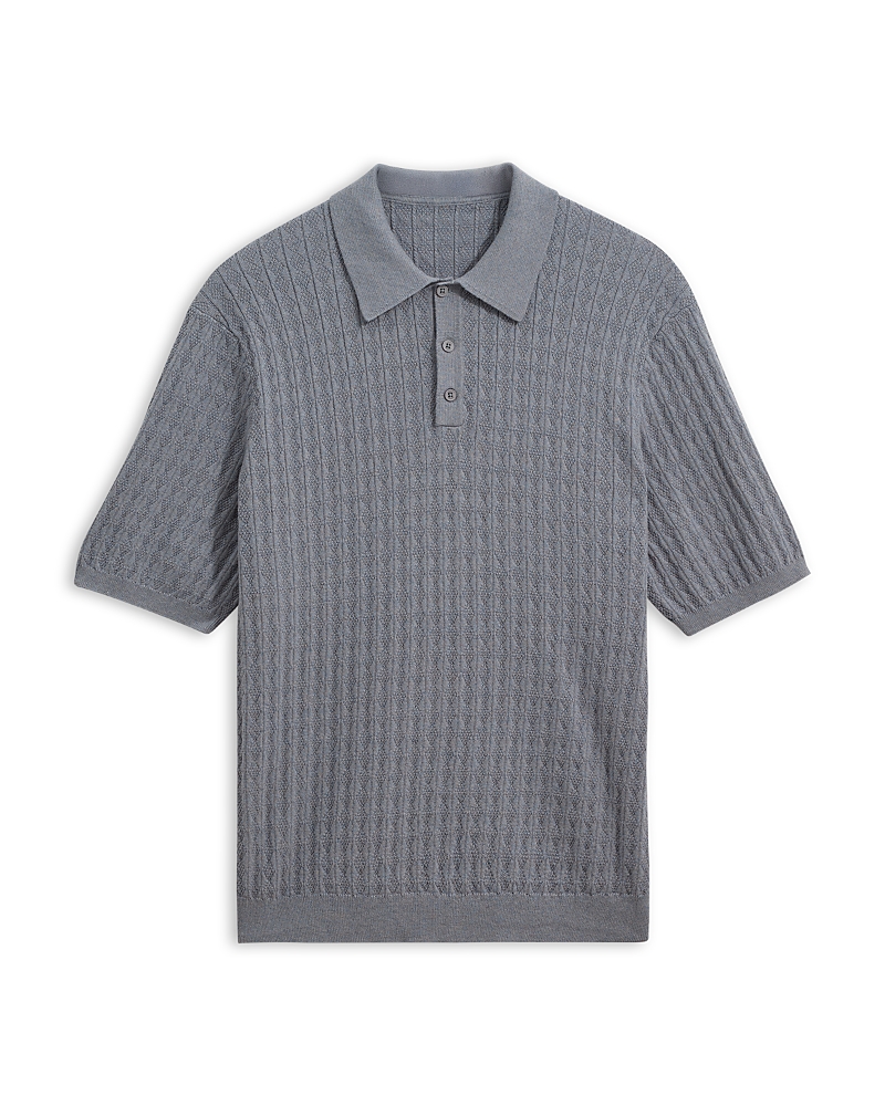 Wax London Naples Cotton & Cashmere Polo Shirt In Multi