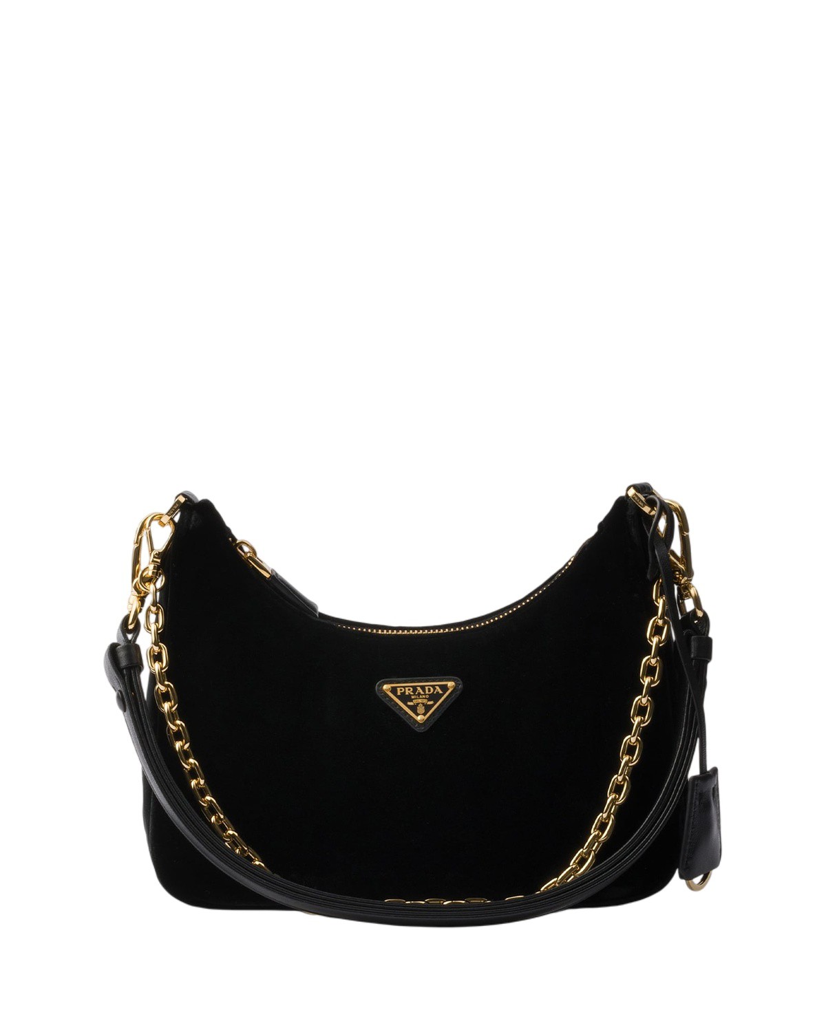 Prada Re-Edition Mini Velvet Bag in Black