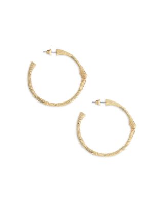 Pav&eacute; Ginkgo Leaves Hoop Earrings