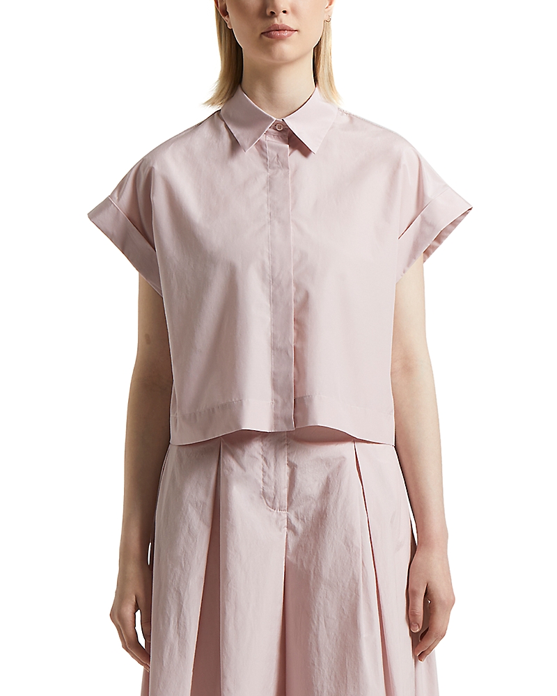 Peserico Short Sleeve Hidden Placket Blouse