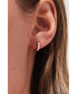 Suzanne Huggie Hoop Earrings