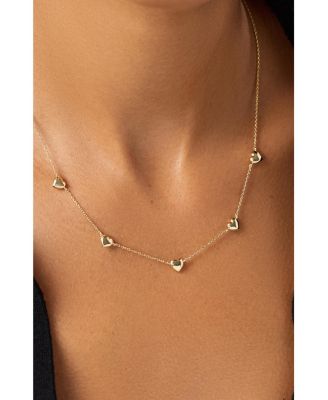 Lev Mini Station Heart Necklace