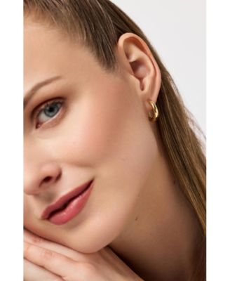 Giulia Medium Gold Hoop Earrings