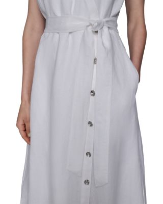 Faux Wrap Midi Dress