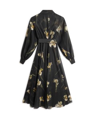 ★Ted Baker LIORRA フローラルオルガンザ 上質マキシ★ Ted Baker Liorral Printed Organza Belted Maxi Dress