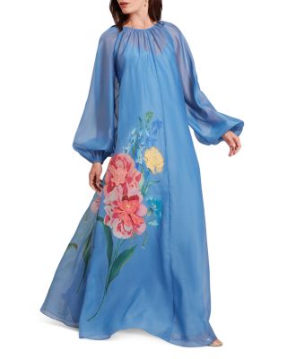 Ted Baker - Niicoh Volume Sleeve Organza Maxi Dress