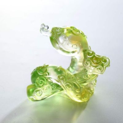 Ruyi&#39;s Twelve Blessings - Clever Little Snake Zodiac Crystal Figurine