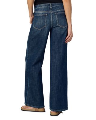 The Lou Lou Low Rise Wide Leg Jeans in Home Girl