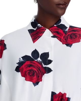 Floral Shirred Bottom Mini Dress