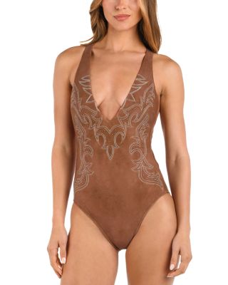 Lisa Bolero Plunge One Piece Swimsuit